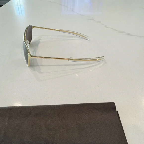 Randolph Gold Aviator Sunglasses - Picture 4 of 7